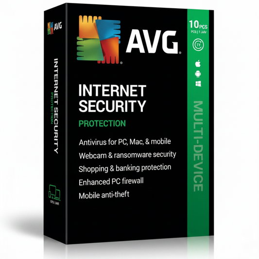 AVG Internet Security 10 PCs 1 Jahr
